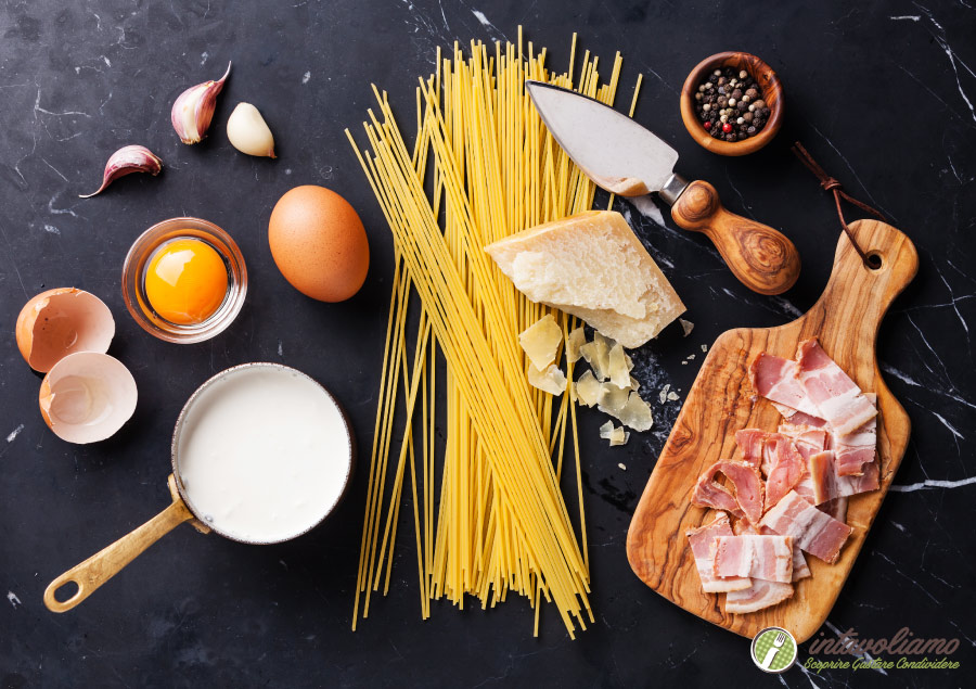 gli ingredienti della carbonara