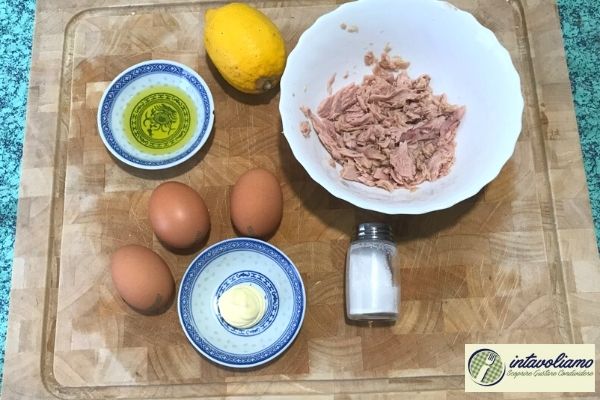 ingredienti uova tonno maionese