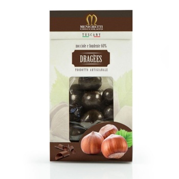 Hazelnut and dark chocolate dragèes