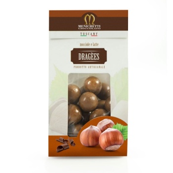 Hazelnut and milk dragèes