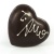3D dark chocolate heart 24pcs